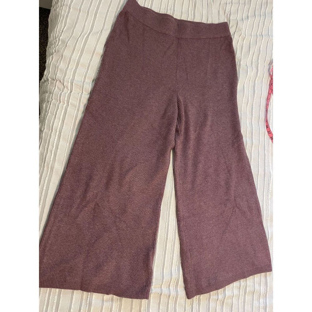 Target Purple Wide Leg Sweater Pants Size Large